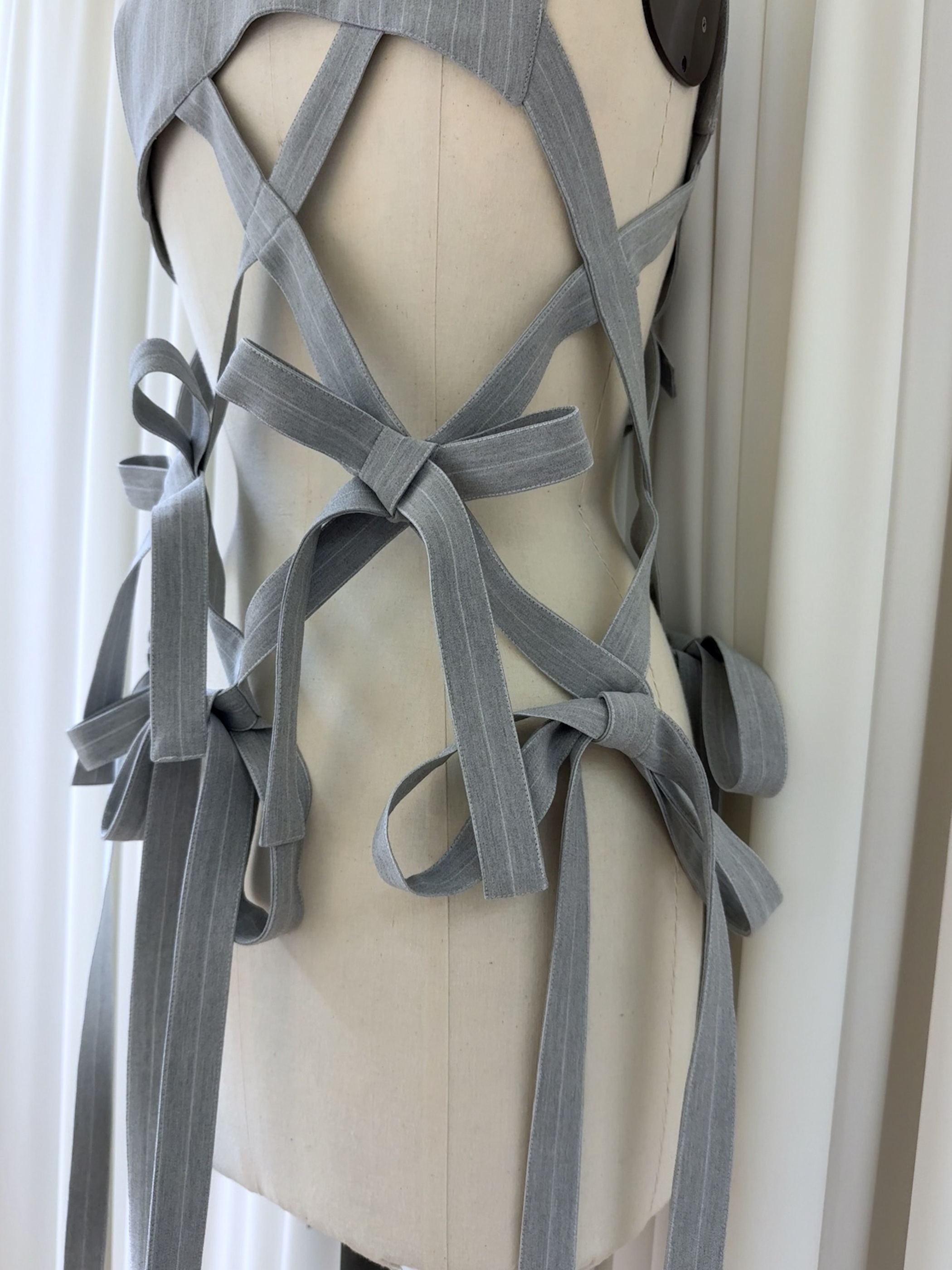 【3月お届け商品】striped ribbon vest