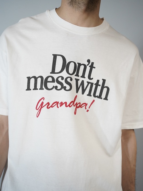 1990's Don't mess with grandpa! Print T-shirt / Made in USA