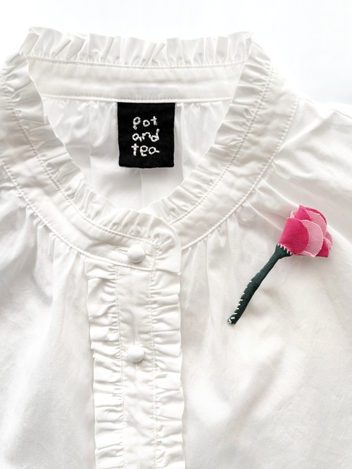 お花のブローチピンク お花のブローチピンク