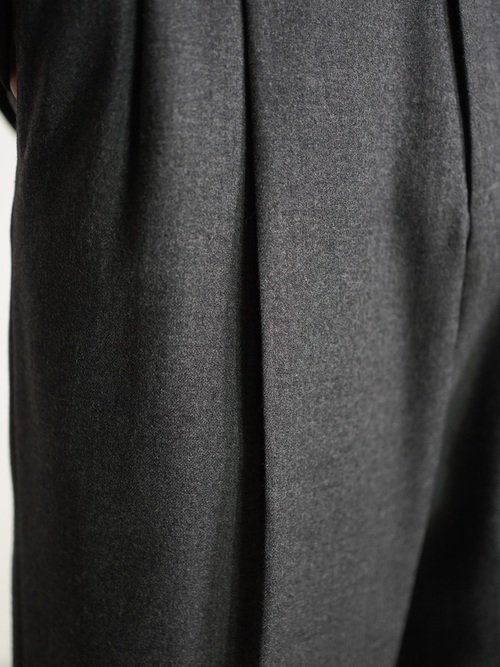 1980's METROPOLITAN VIEW for Litanus Pure virgin wool 2tuck dress trousers/Made in Italy