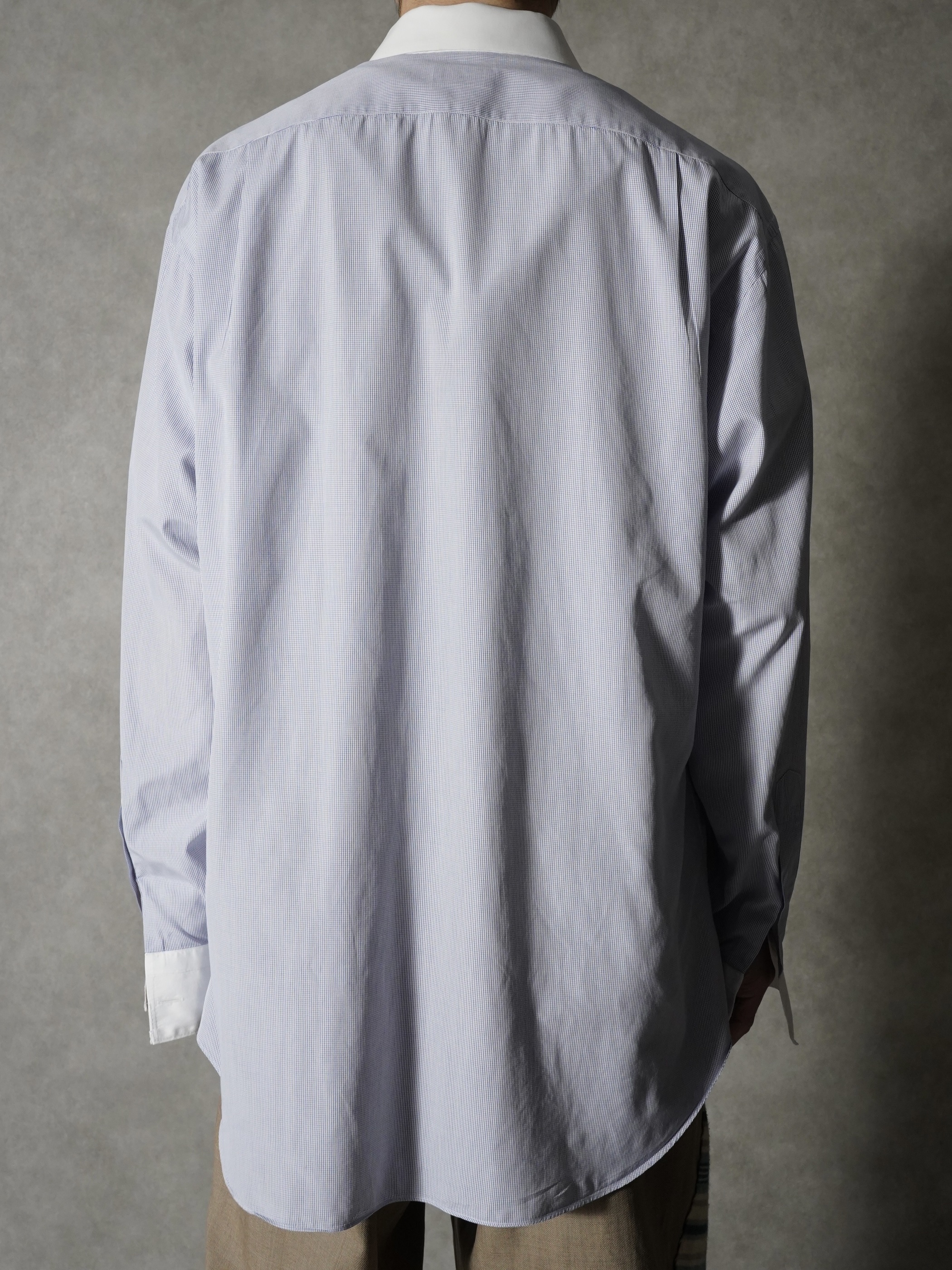 00's ASCOT CHANG Thomas Maison fabric Cleric Dress shirts / Made in Hong Kong