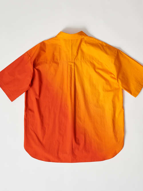 【受注商品】gradation short sleeve shirt・YELLOW×ORANGE