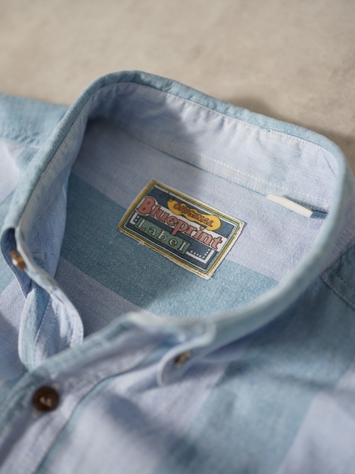 THE ORIGINAL Blueprint Label Design stripe B.D. shirts
