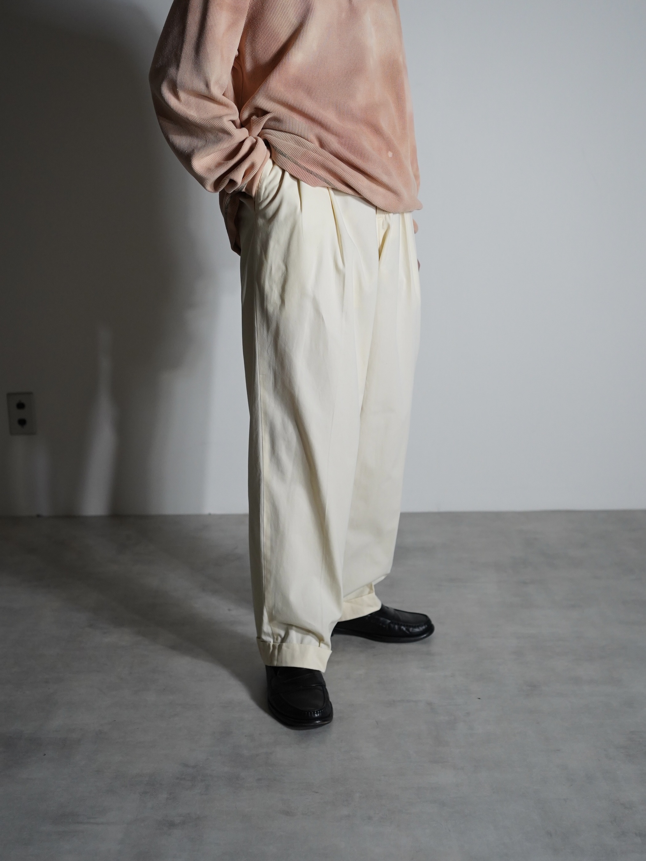 1990's BILLS KHAKIS 2tuck Cotton pants / Made in USA