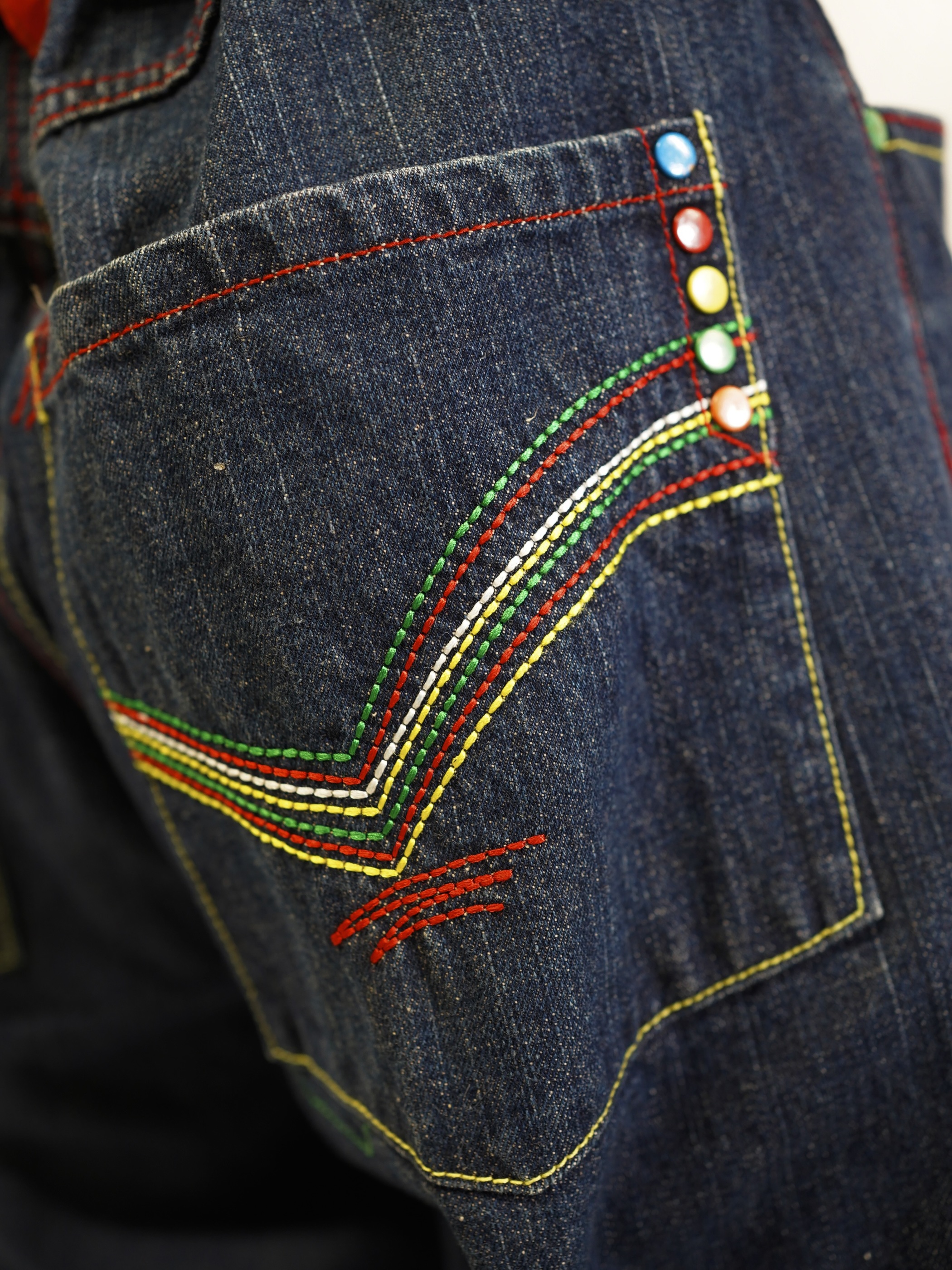 1990-00's Members Property Wide baggy Denim pants