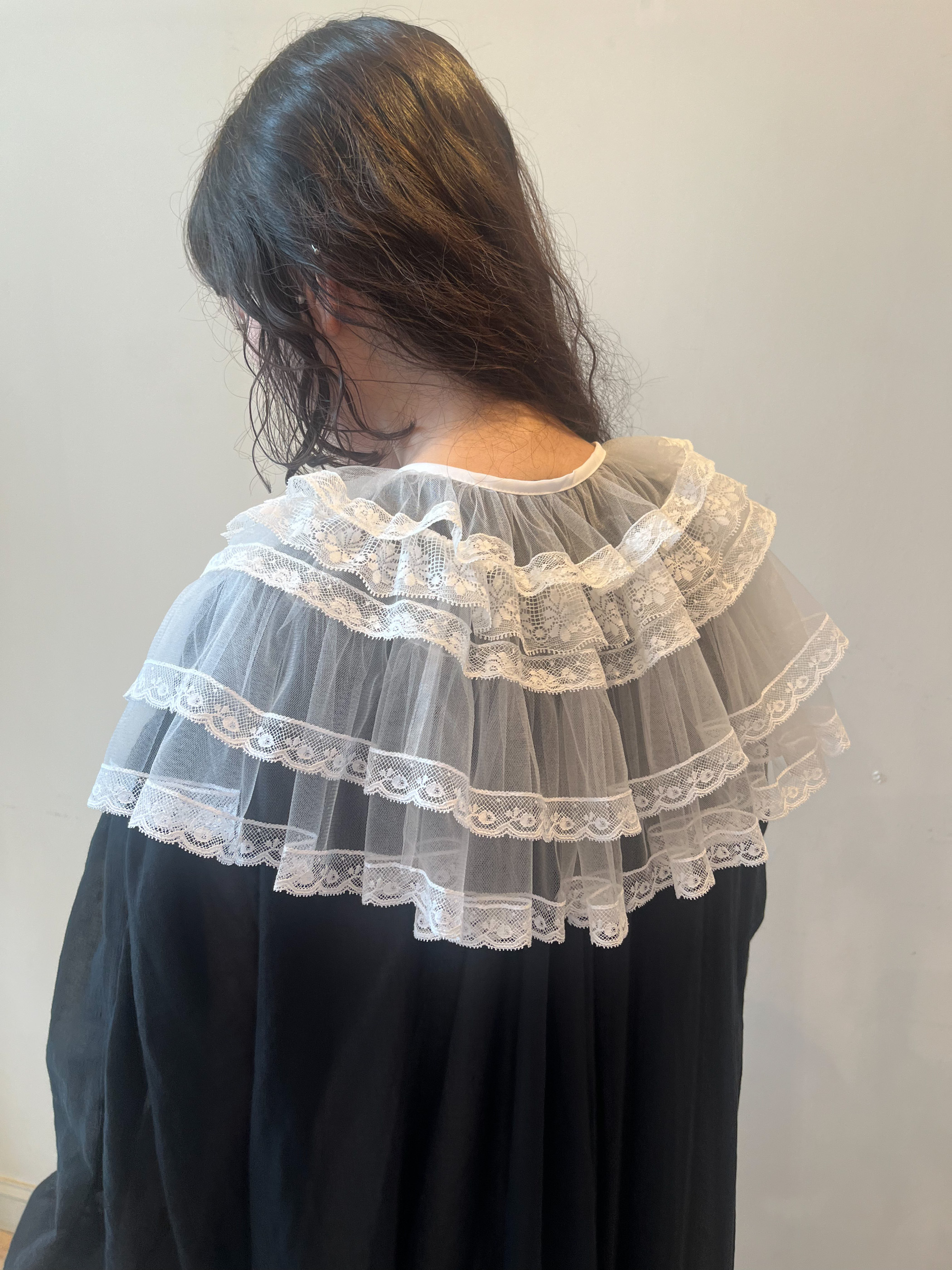 【3月お届け商品】tulle frill collar