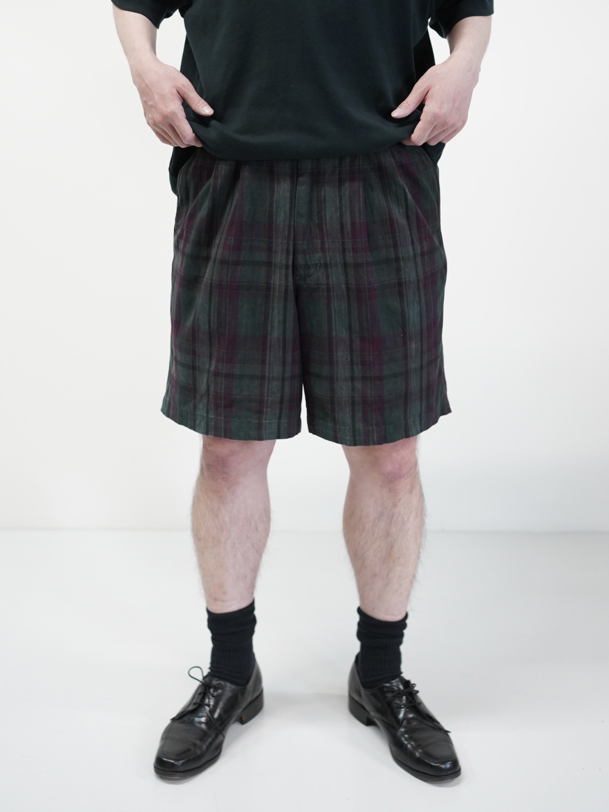1990's THOMSON NATURALS Cotton 2tuck slacks shorts