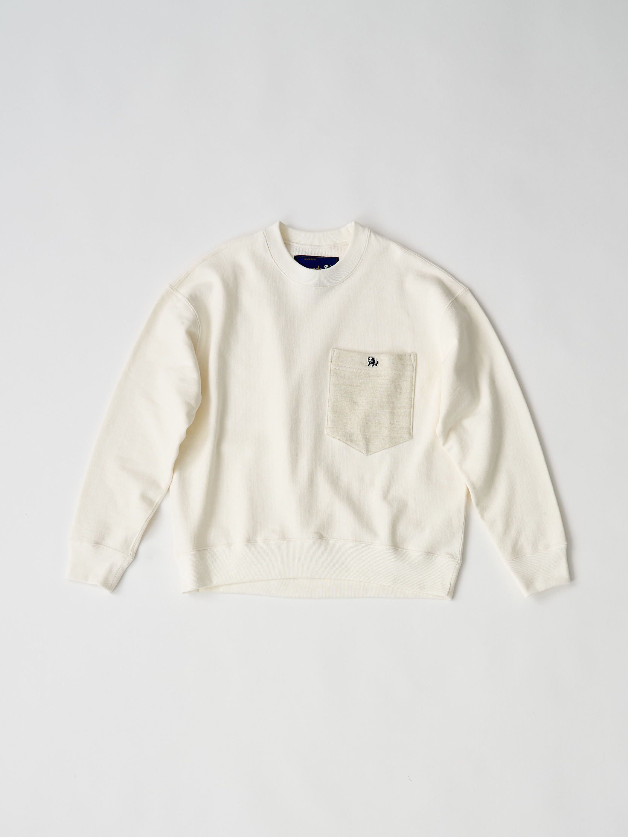 【受注商品】big pocket sweat shirt・WHITE