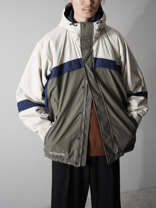 1990-00's Nylon shell padding hooded jacket