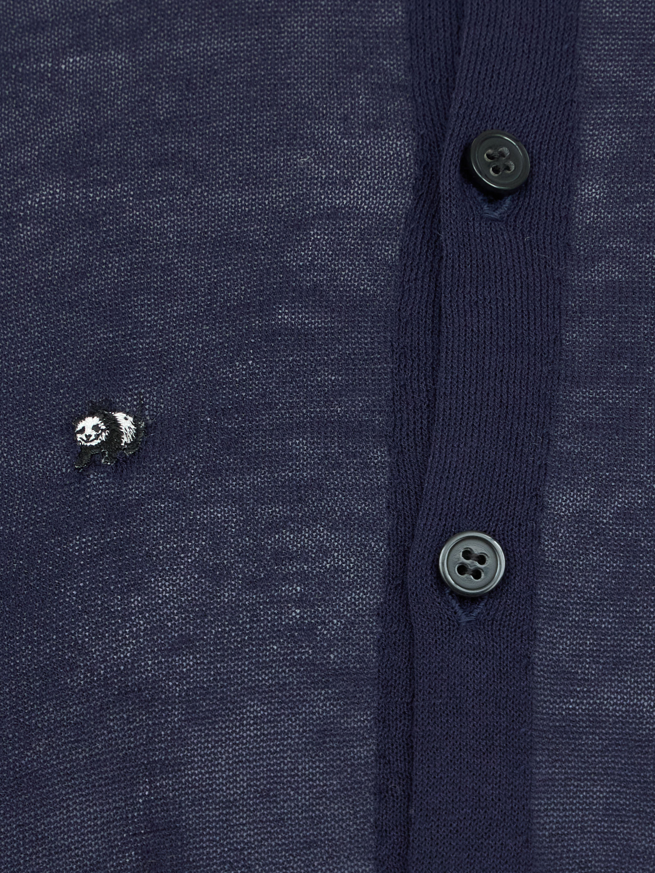 【受注商品】mini pandas summer cardigan・NAVY×BLACK