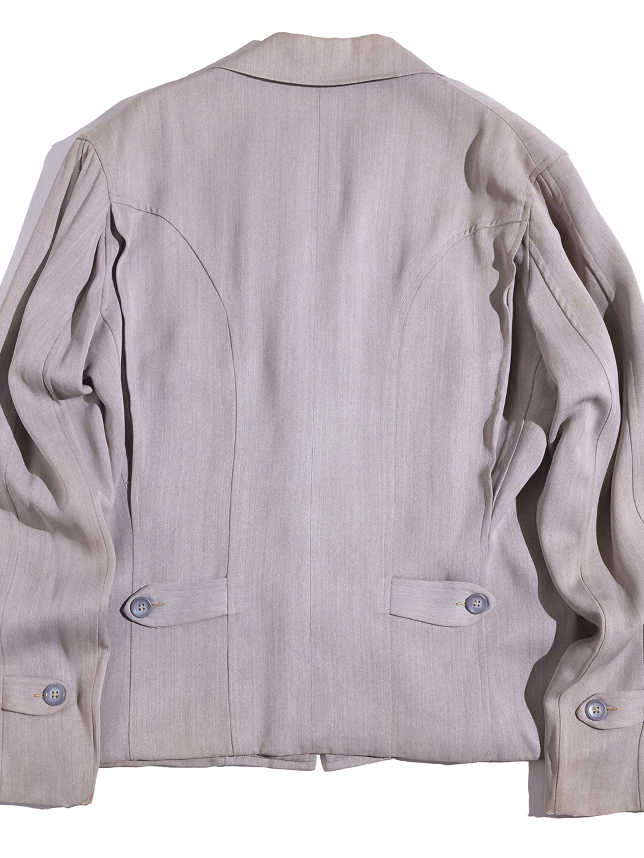 1950s "Glenshore" rayon gabardine jacket -GREY-