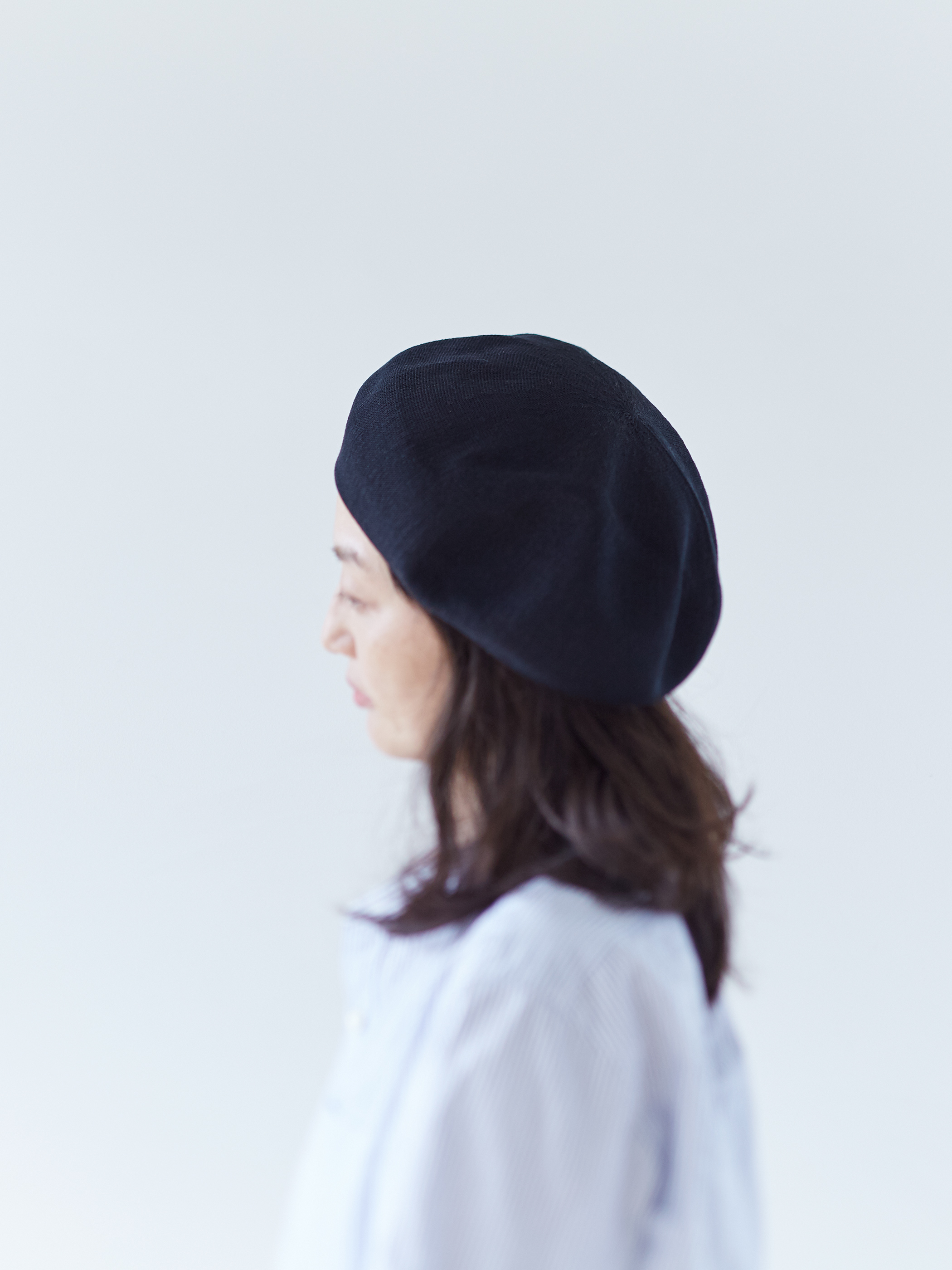 TERAI craftment | コットンベレー帽 / ブラック