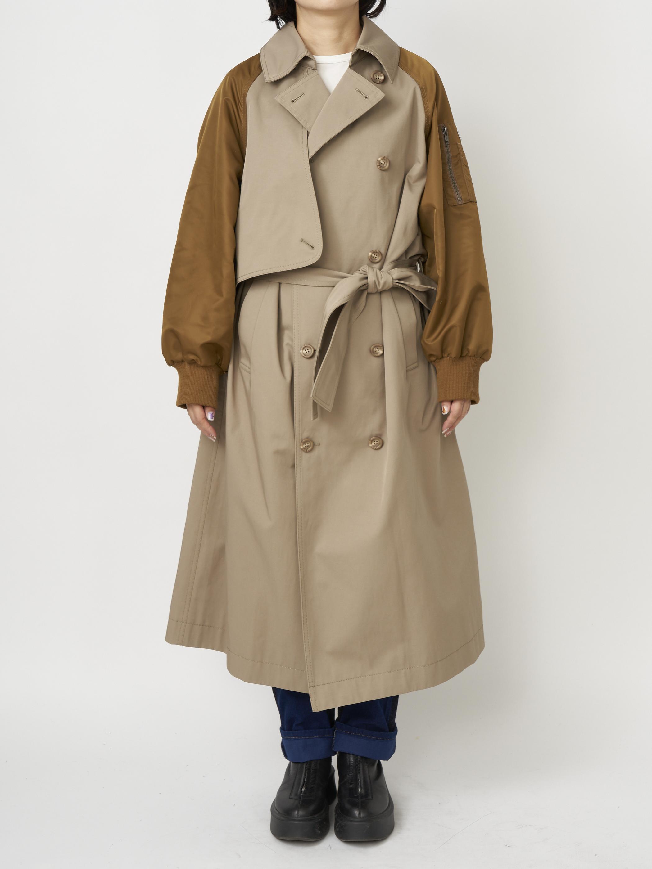 MA-1 trench coat・CAMEL×BROWN - my panda online shop