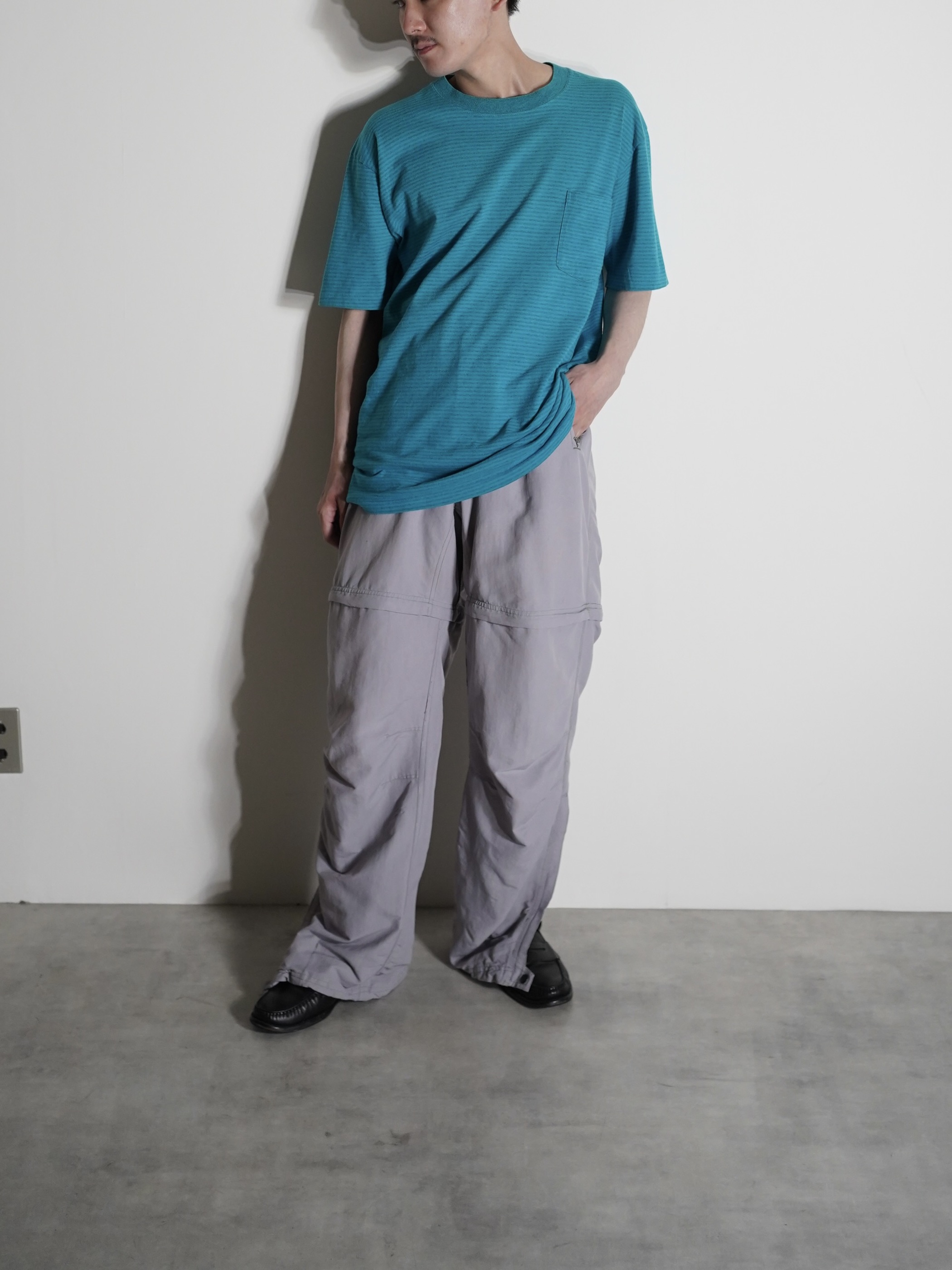 1990's TOWNCRAFT 染み込み Border Tee / Made in USA