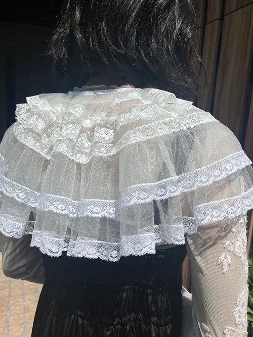 【3月お届け商品】tulle frill collar