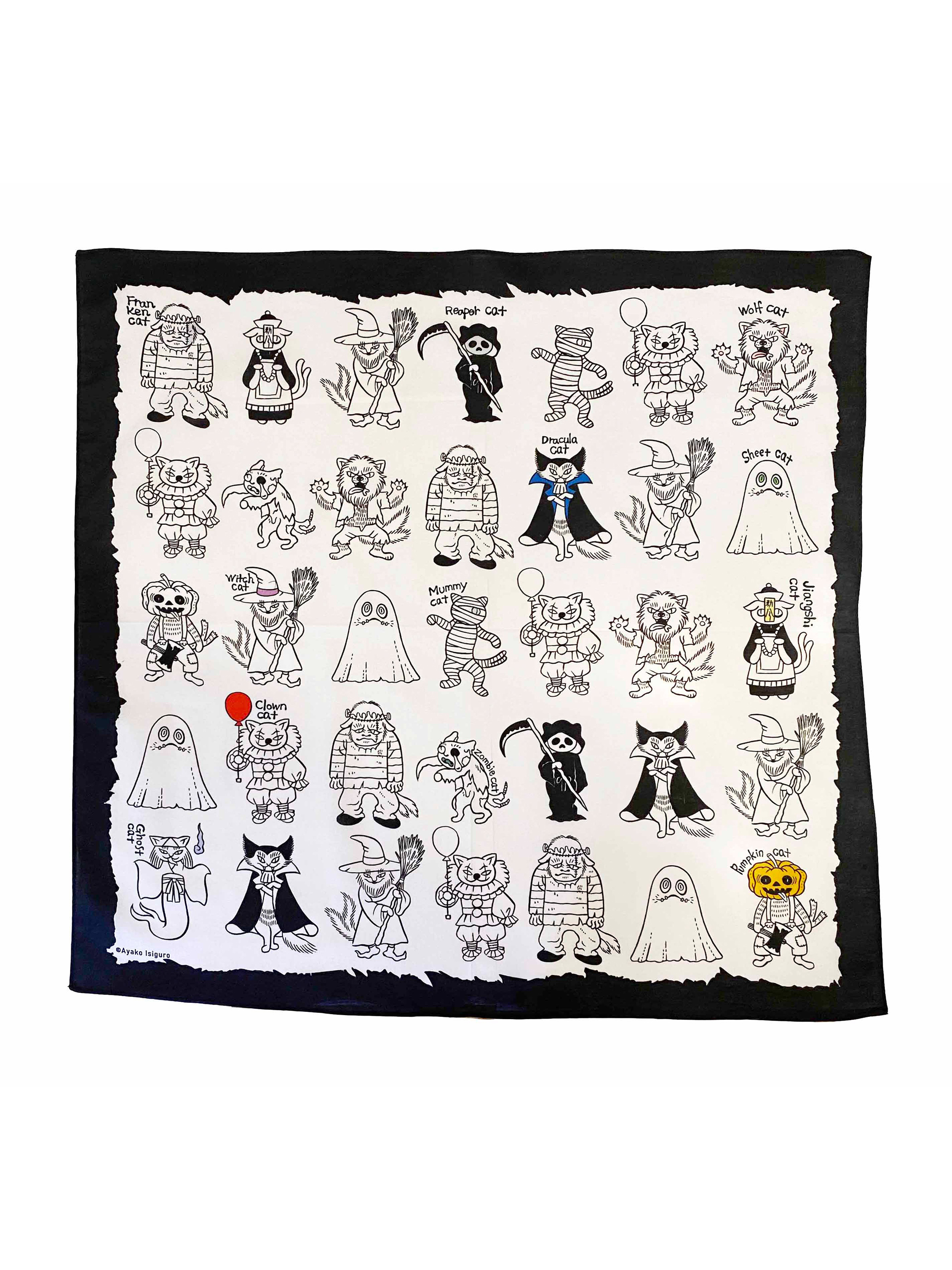 石黒亜矢子　桃猫前掛け Amazon.co.jp: ばけねこぞろぞろ クッション 石黒亜矢子展