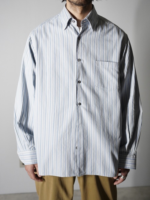 Ermenegildo Zegna Cotton 隠しB.D. dress shirt / Made in Italy