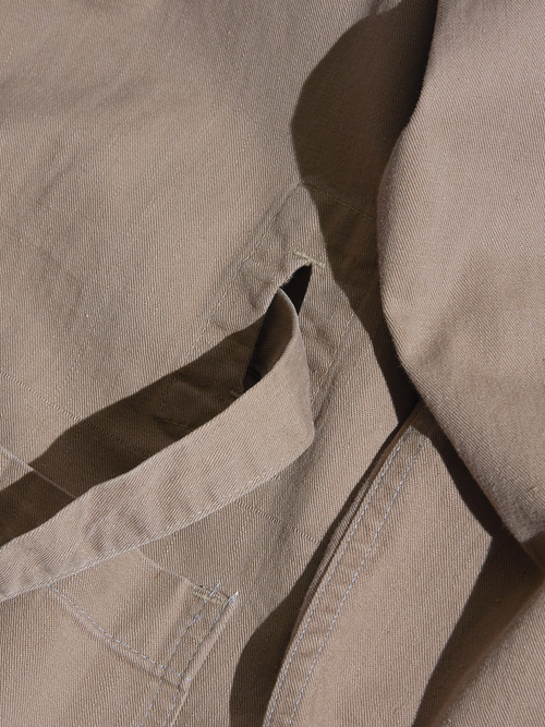 1950s "K.W.B.MFG.CO" cotton twill haori coat -KHAKI-