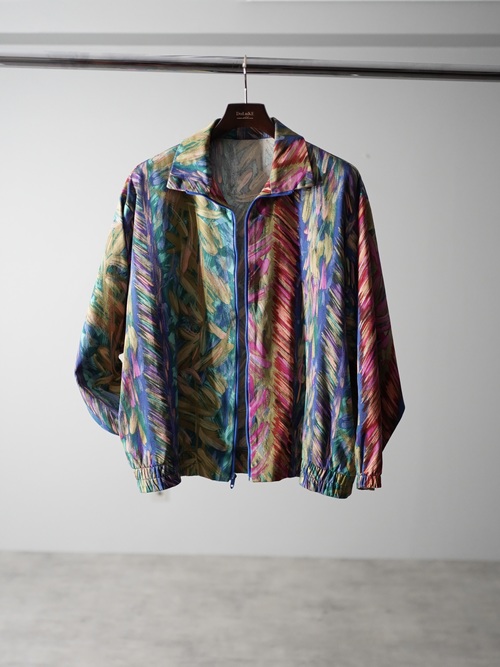 1990's Art print print shirt jacket