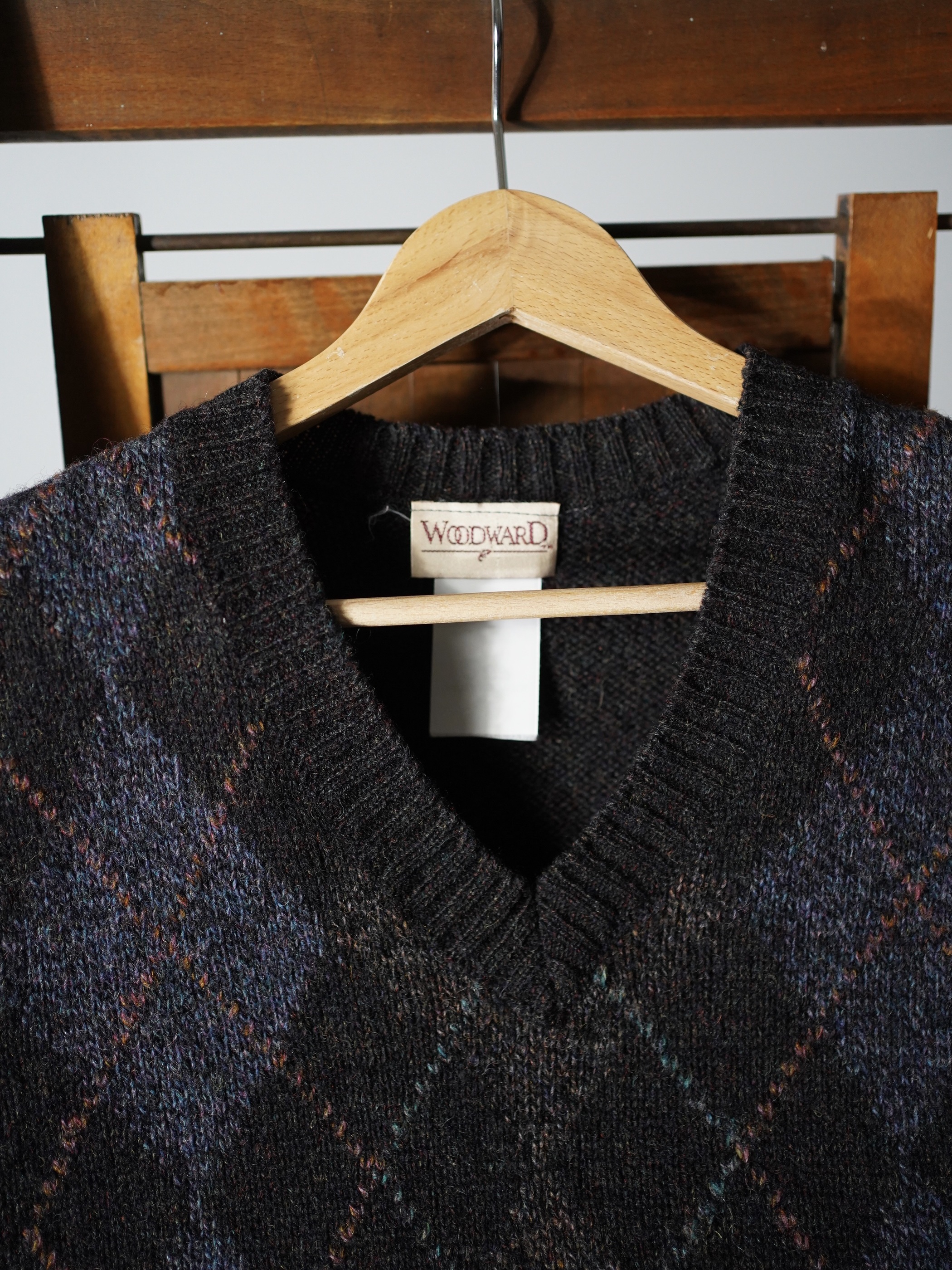 1980-90's WOODWARD Argile knit vest