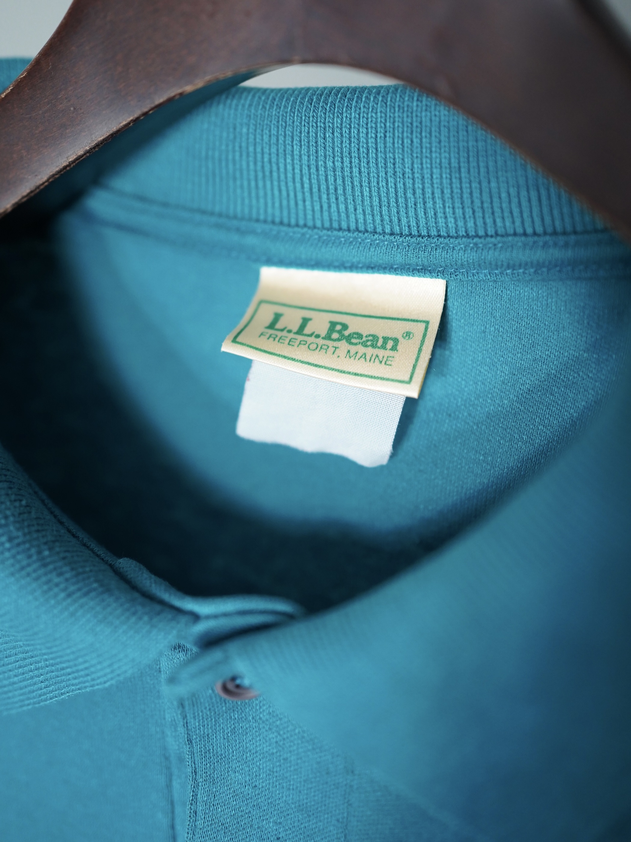 1990's- L.L.Bean poly cotton L/S polo shirts