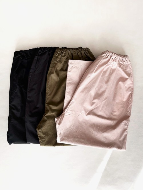 シンプルワイドパンツ２　黒