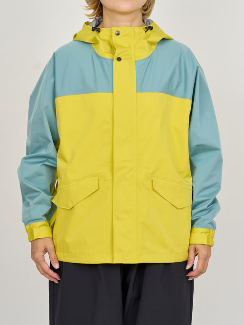【受注商品】two-tone mountain parka・YELLOW×MINT