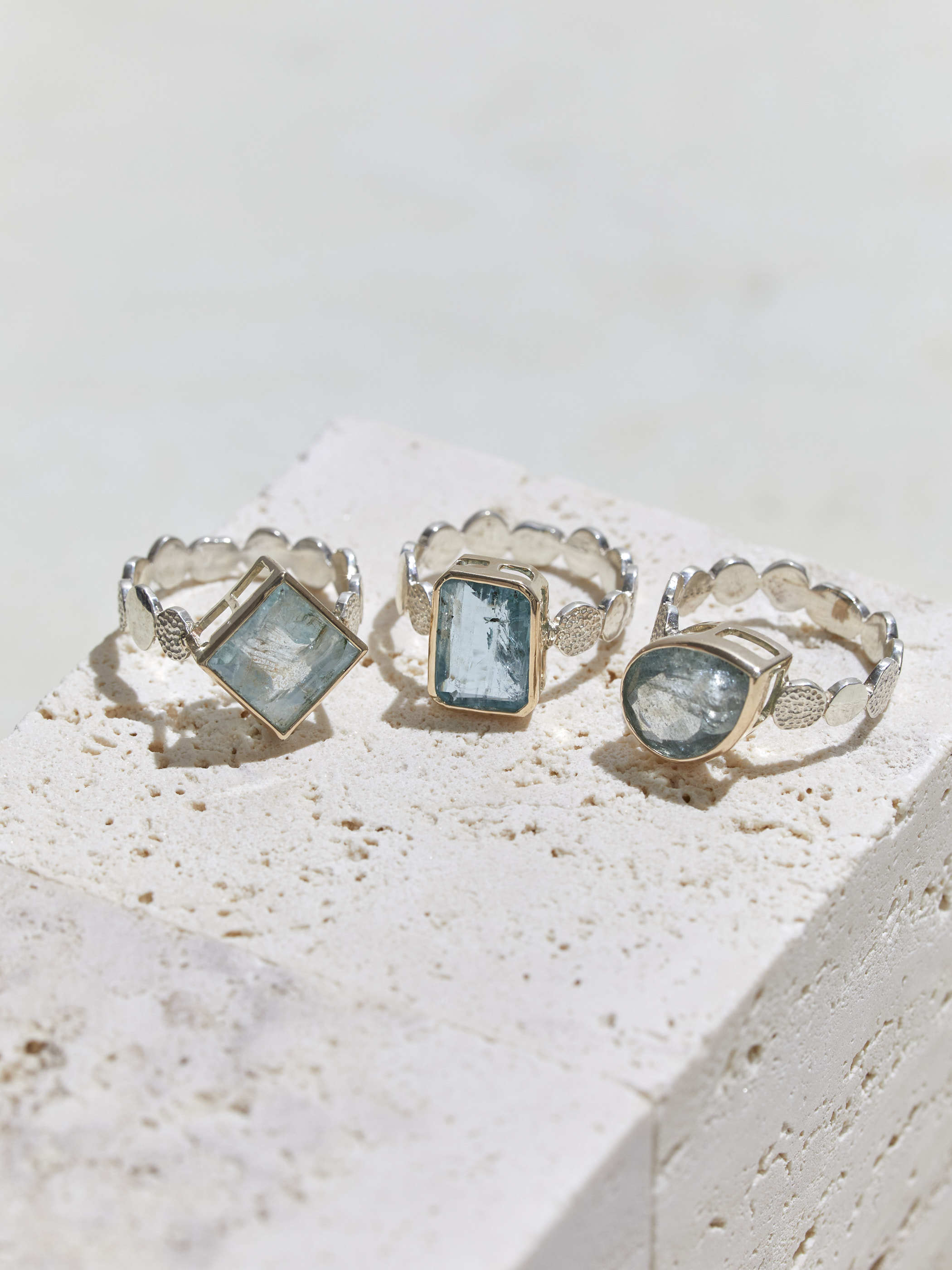 AQUAMARINE SUNSHINE RING