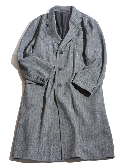 1970s "STAFFORD" herringbone tweed wool coat -GREY- <SALE¥28000→¥20000>