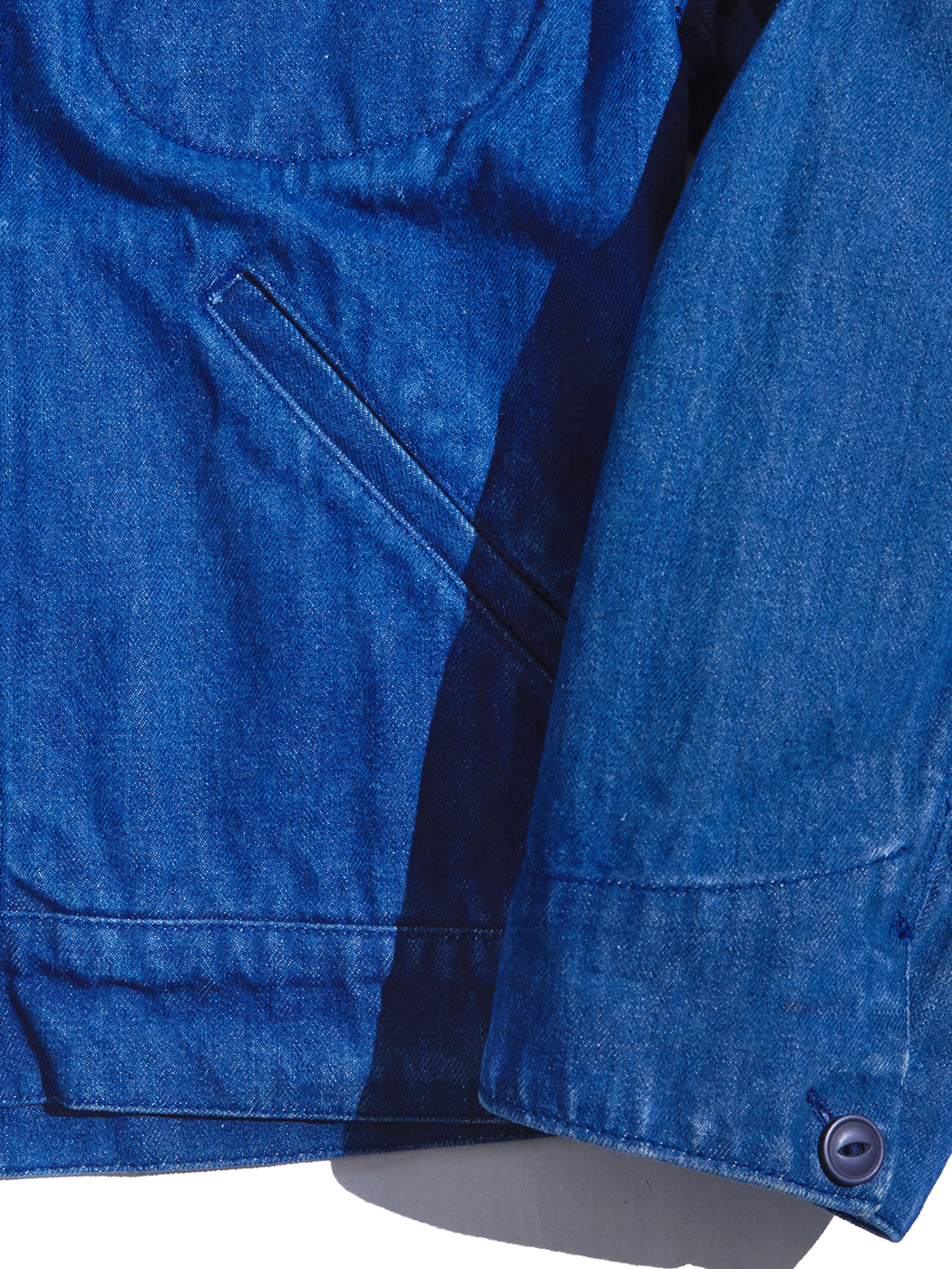 1980s "Ralph Lauren" denim work jacket -BLUE-
