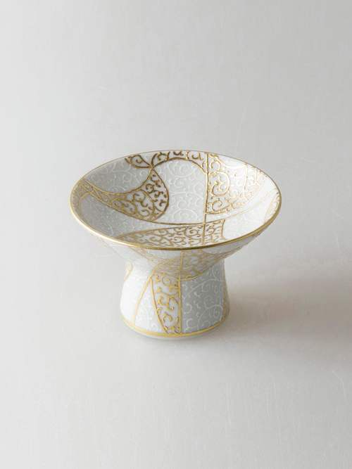 割高台刳貫ぐい呑（萩刳貫ぐい呑）（兼田昌尚）Hagi Sake Cup