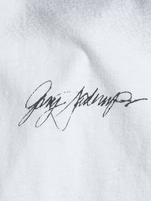 1990s "Jery Garcia" print tee -WHITE-