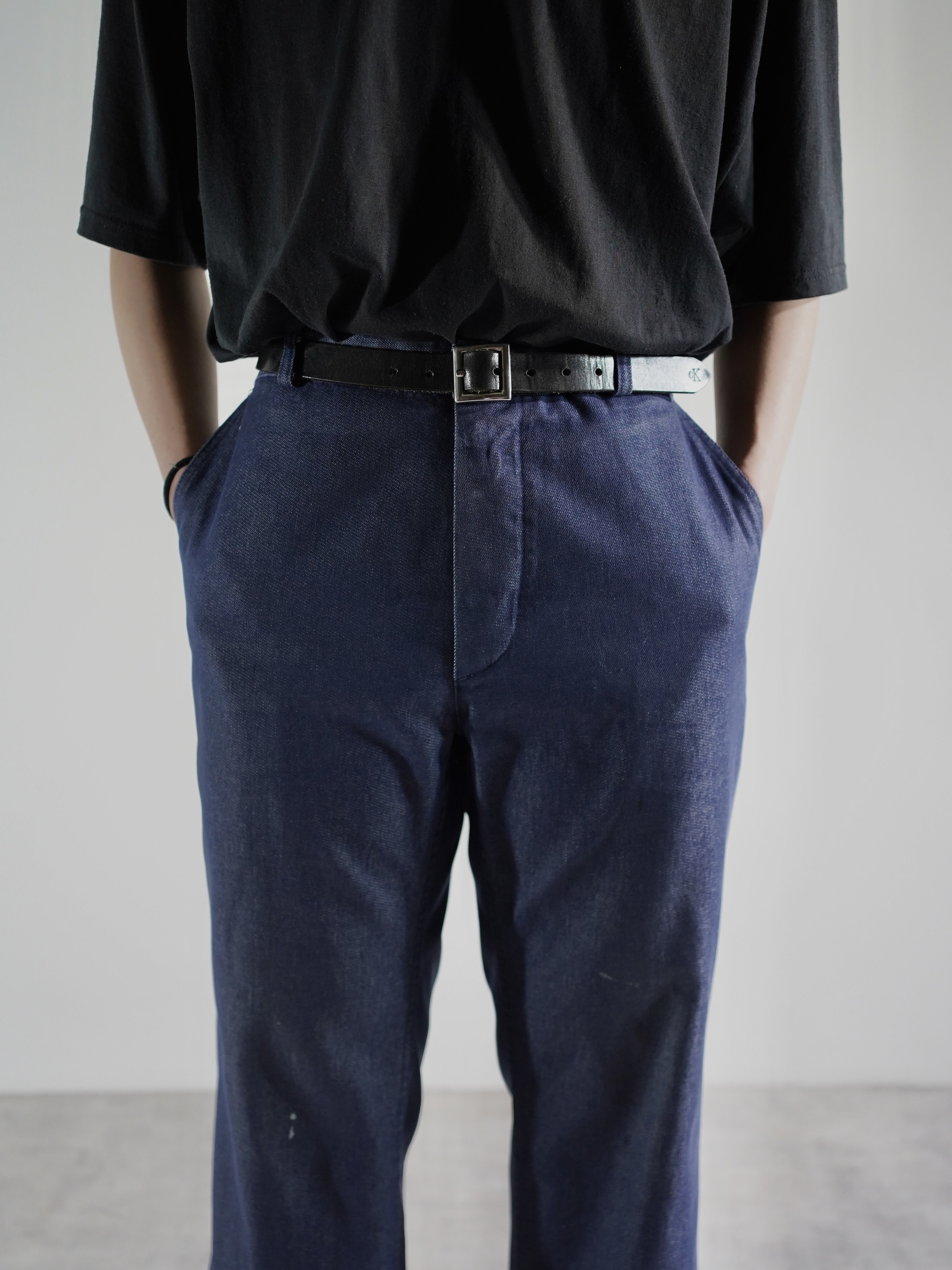 1980's- dolmen Poly cotton Twill Work pants / Fabric in France