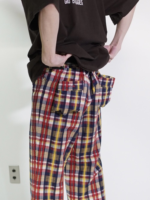 1970~ Unknown Seersucker flare check golf pants