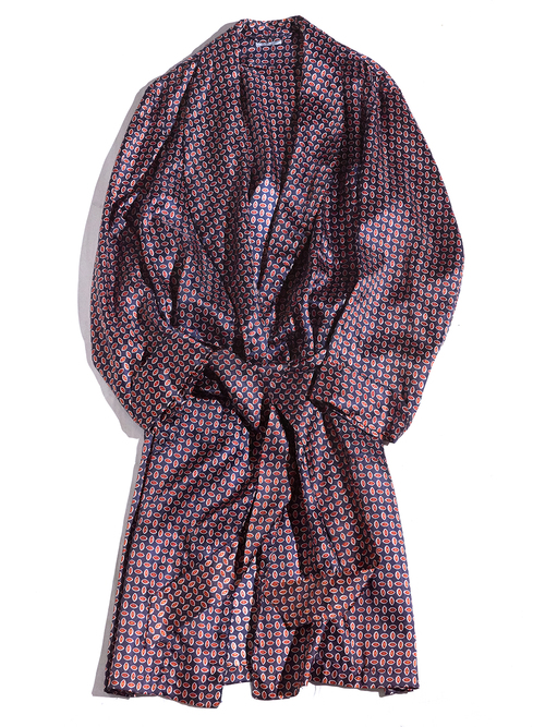 1960s "Rogoff bros" acetate pattern gown -PURPLE- <SALE¥18000→¥14400>