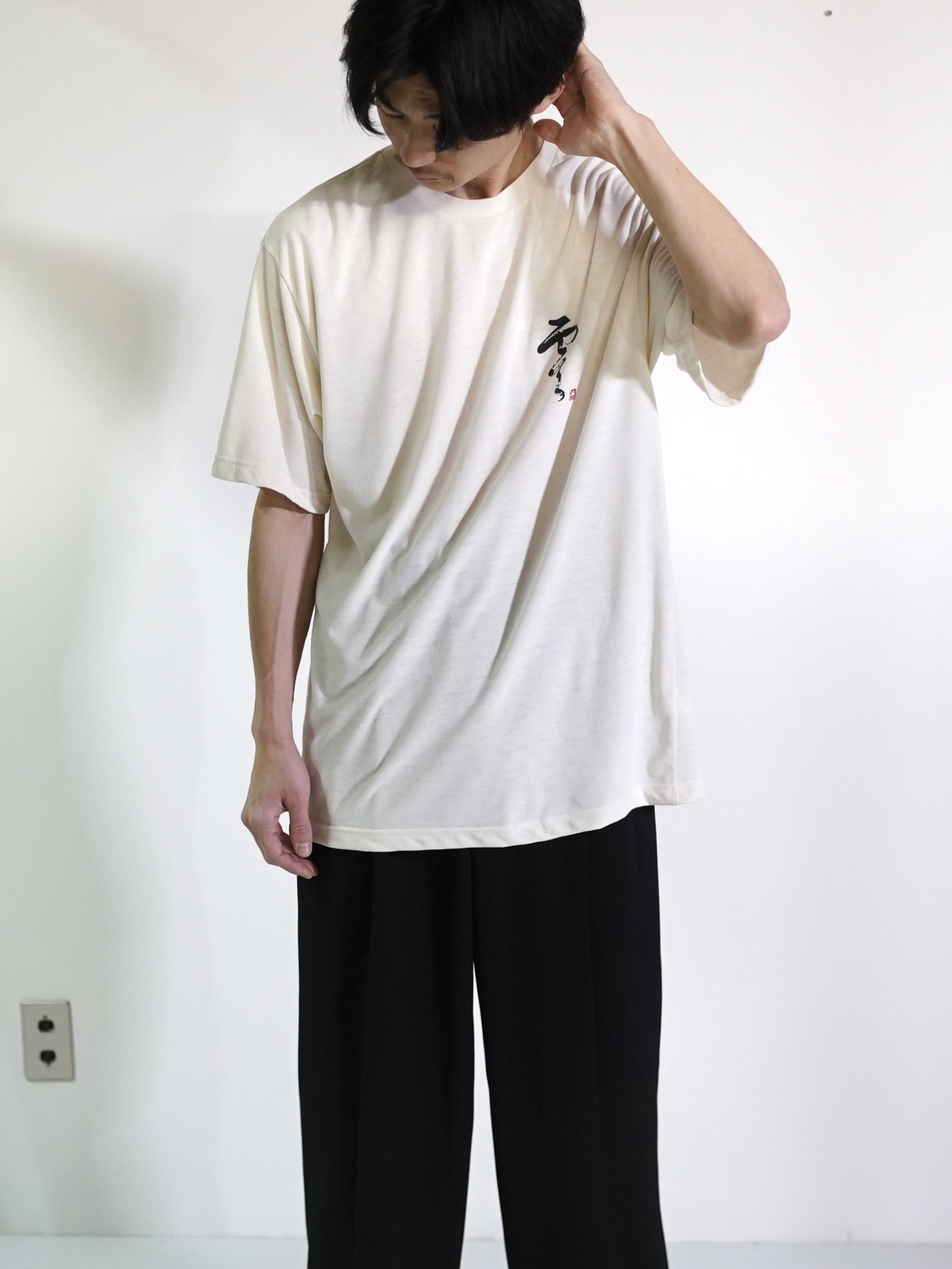 1990's Mont-bell 両面漢字 print S/S Tee/Made in JAPAN