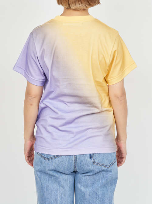 【受注商品】gradation t-shirt・YELLOW×LAVENDER