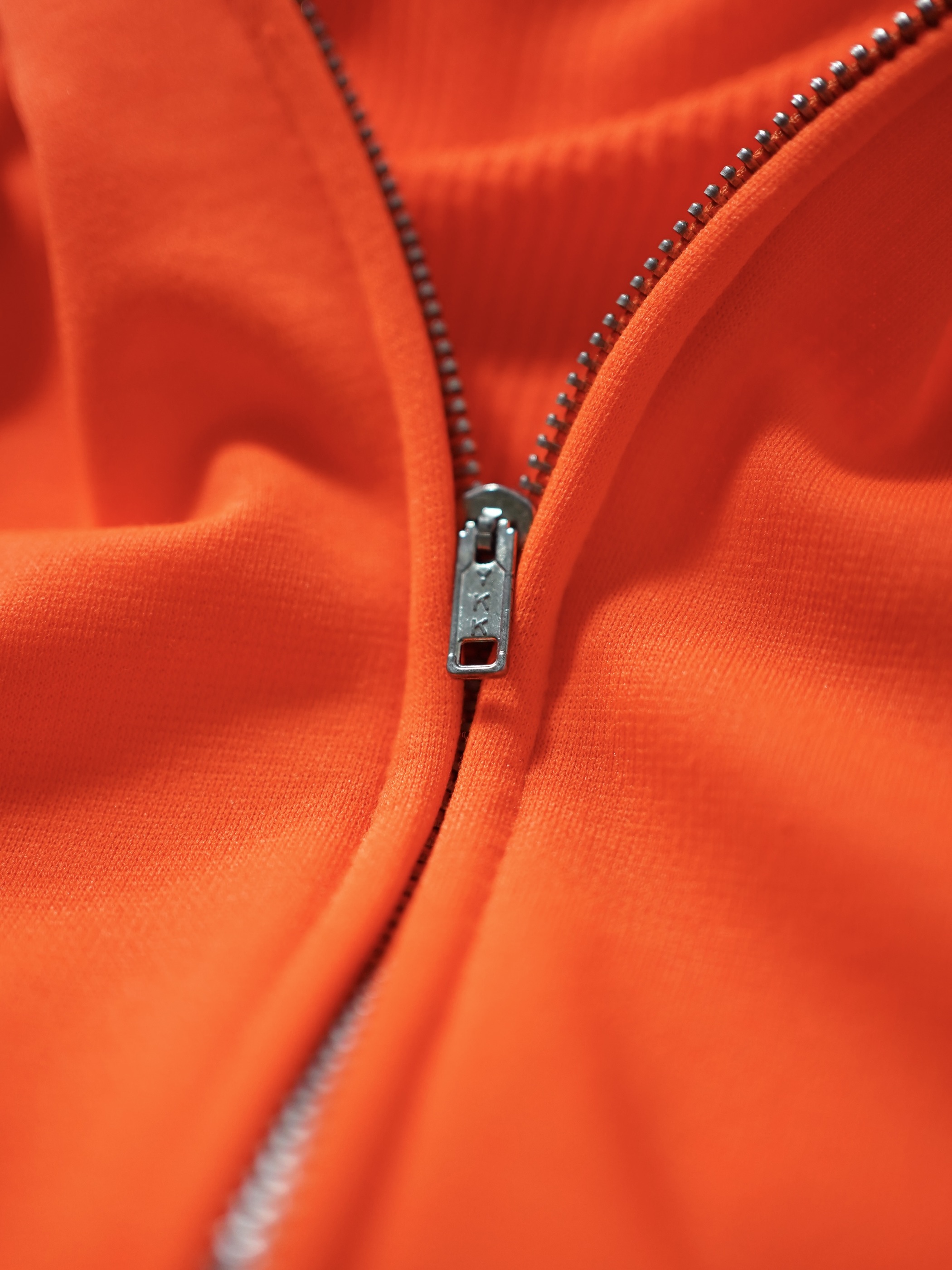 1980's~ Mesh lining poly sweat zip hoodie 