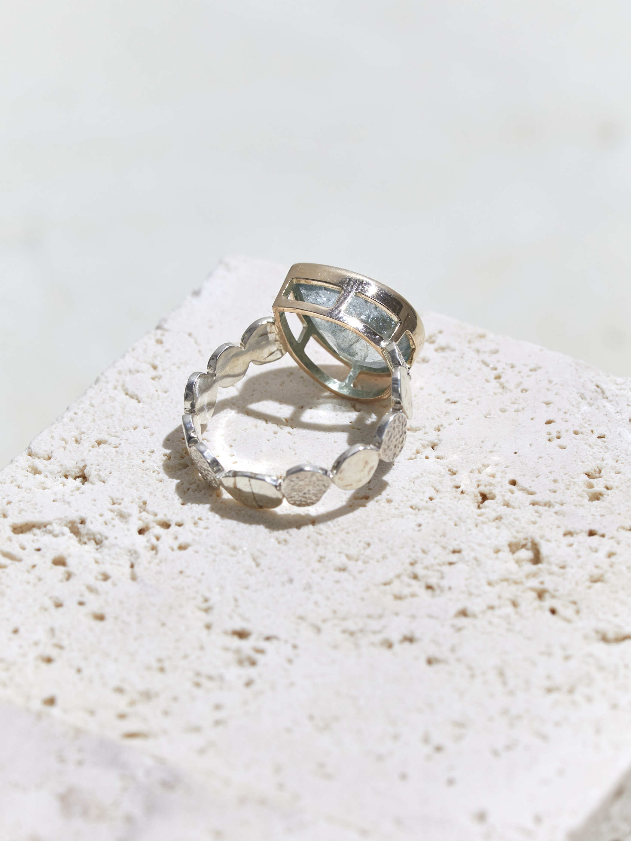 LiniE Official Site | AQUAMARINE SUNSHINE RING