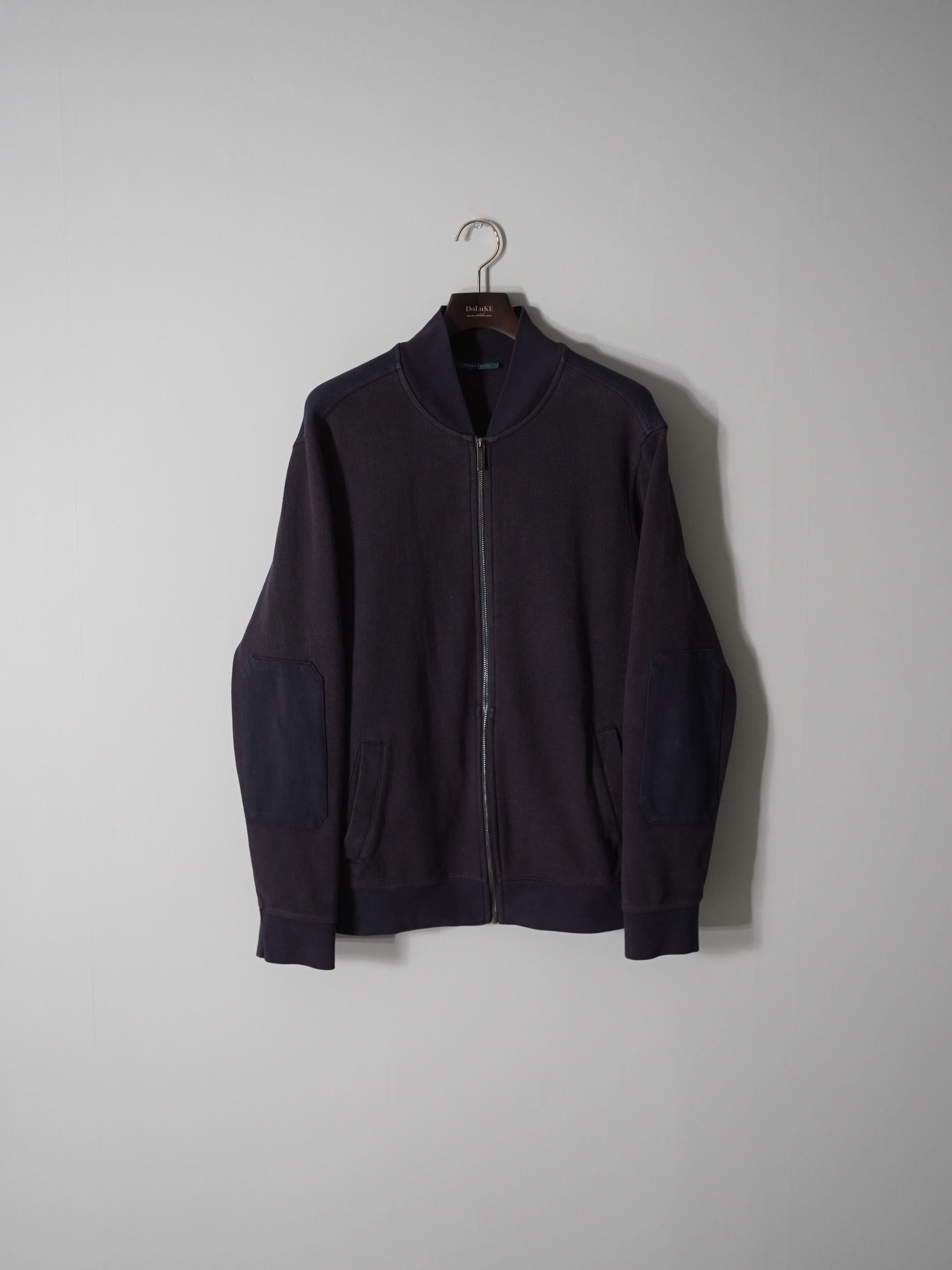 PERRY ELLIS Garment dye 2-tone sweat blouson