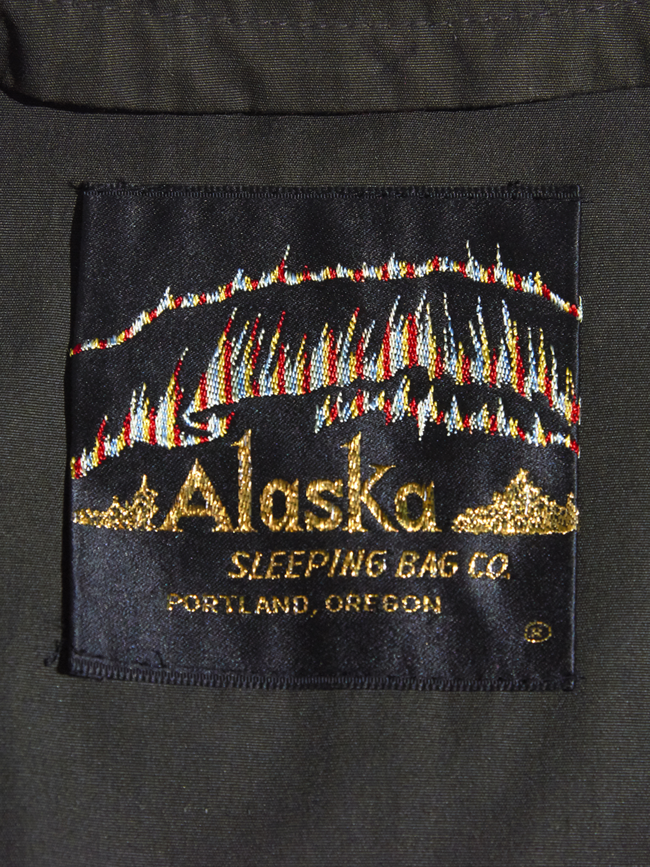 1970s "ALASKA SLEEPING BAG" bal collar coat -KHAKI-