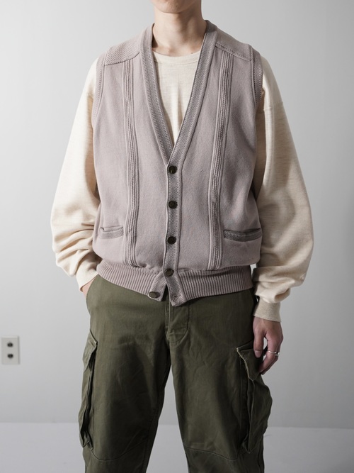 Europa×Asia vintage 羊毛 knit vest