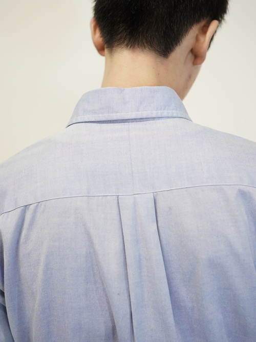 1990's BRITCHES Pinpoint Oxford cotton L/S shirt / Made in Hong Kong