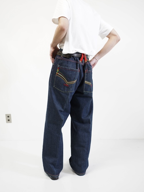 1990-00's Members Property Wide baggy Denim pants
