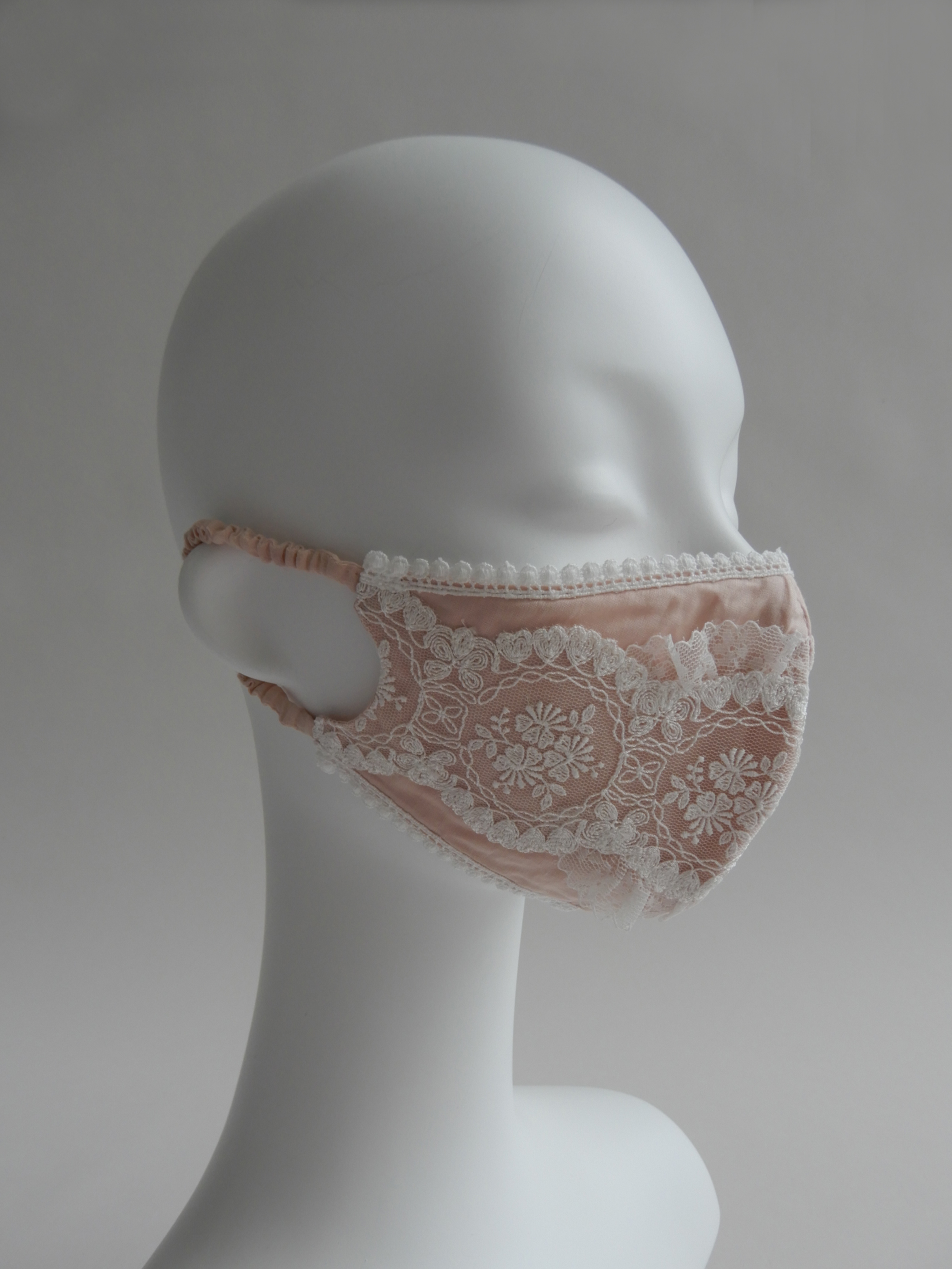 flower tulle lace mask