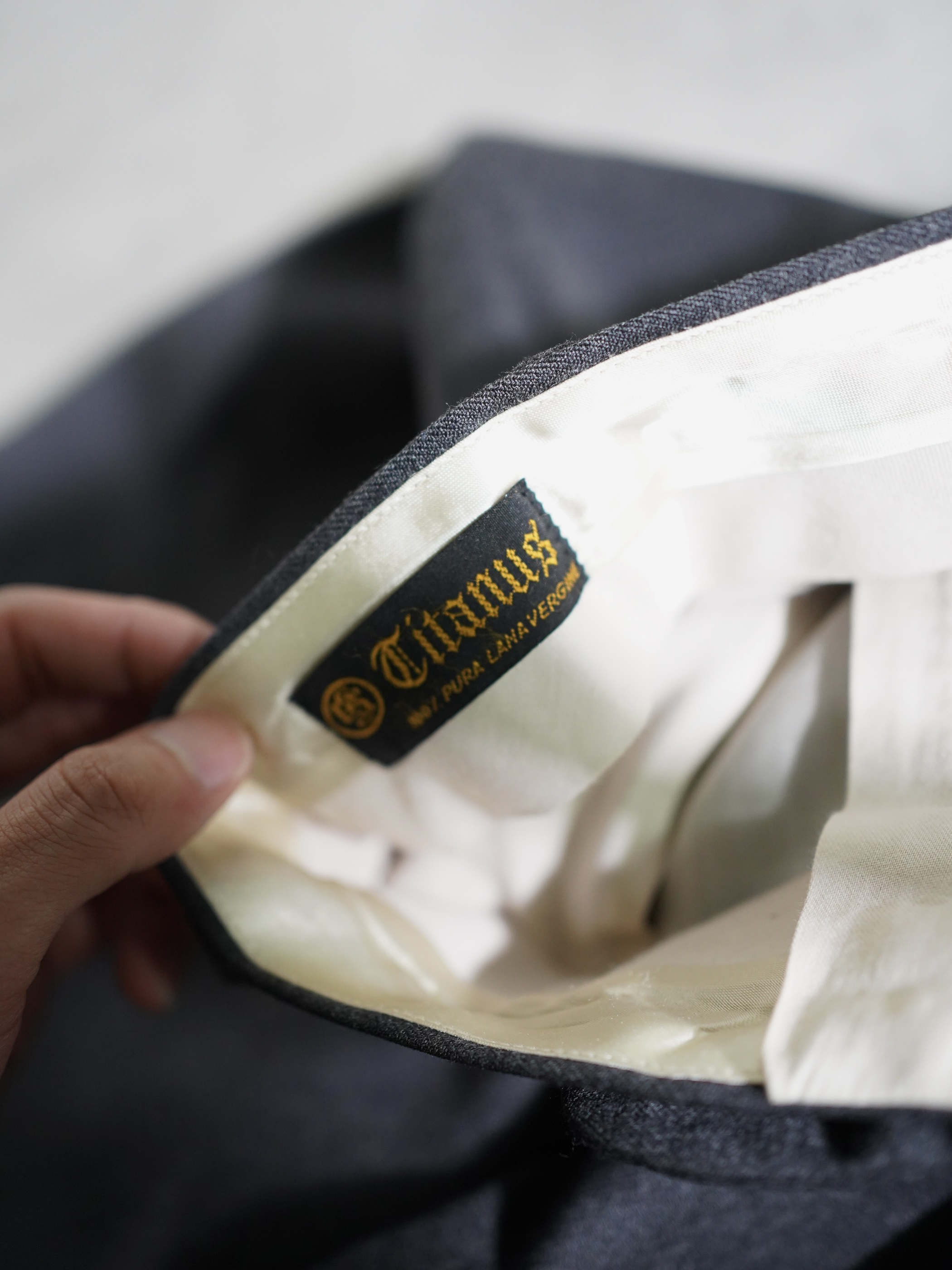 1980's METROPOLITAN VIEW for Litanus Pure virgin wool 2tuck dress trousers/Made in Italy