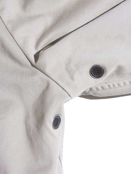 2000s "BANANA REPUBLIC" cotton bal collar coat -BEIGE-