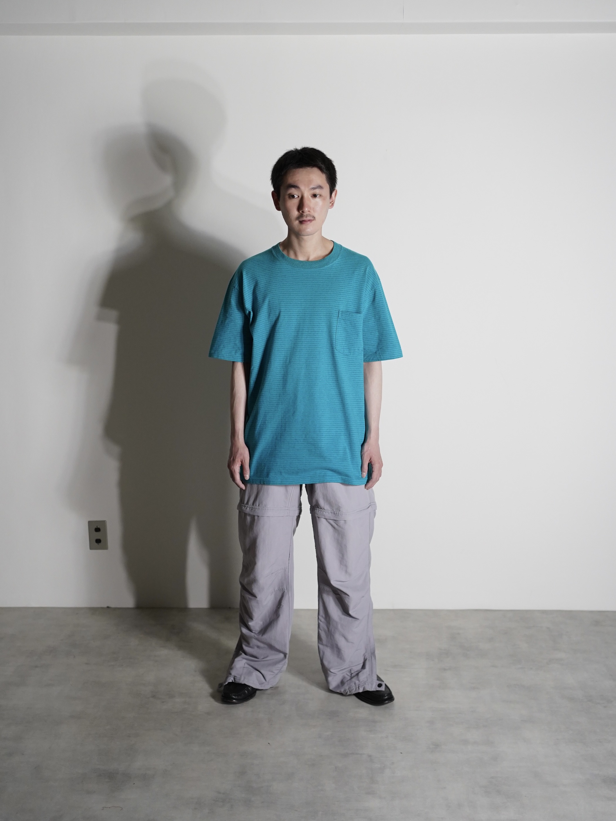1990's TOWNCRAFT 染み込み Border Tee / Made in USA