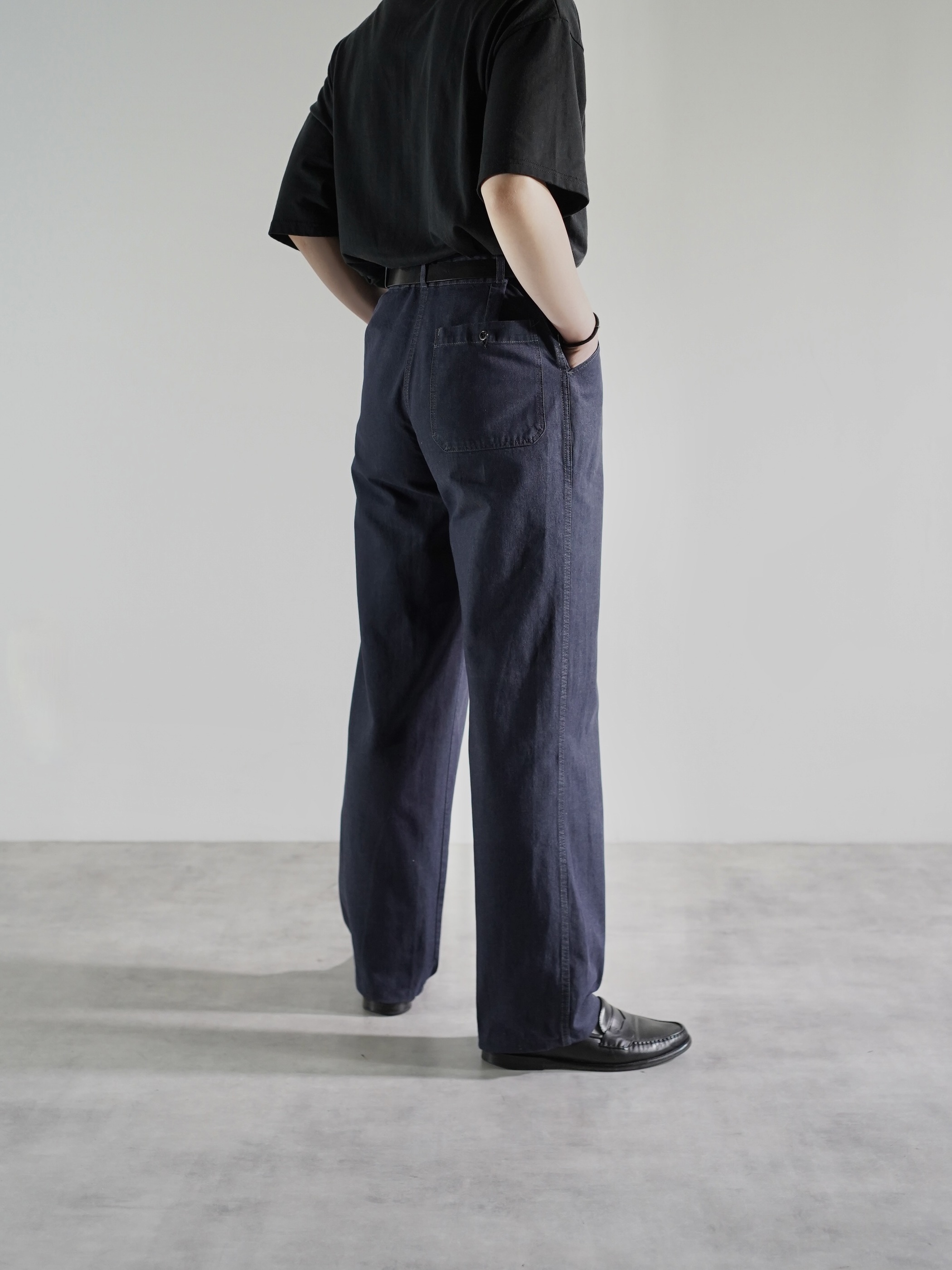 1980's- Euro Vintage tuck Twill Work pants / Garment Dye