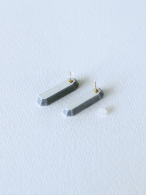 01 線/Sen Earrings - White